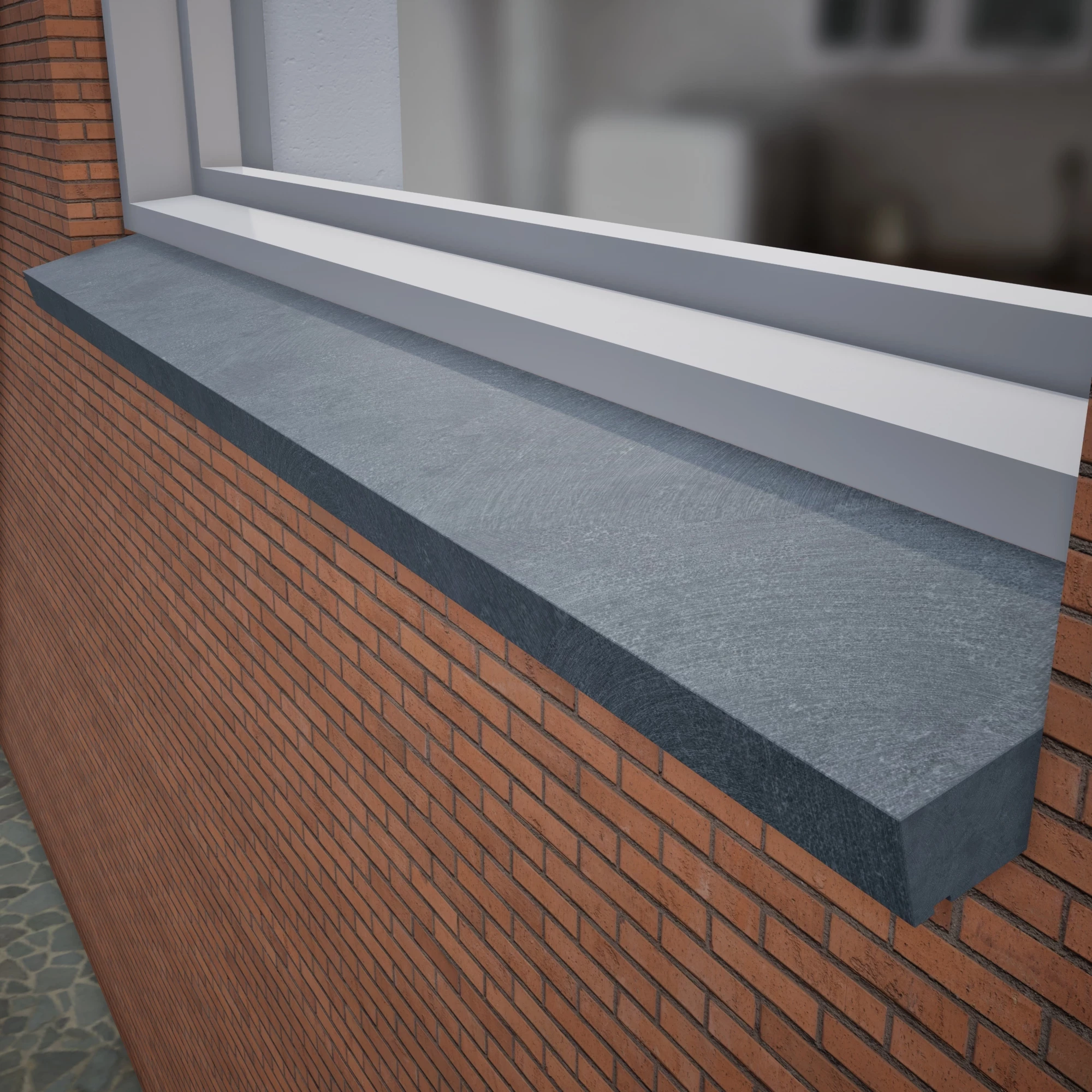 natuursteenshop Raamdorpel Hardsteen blauwgrijs 210 x 30 (135)