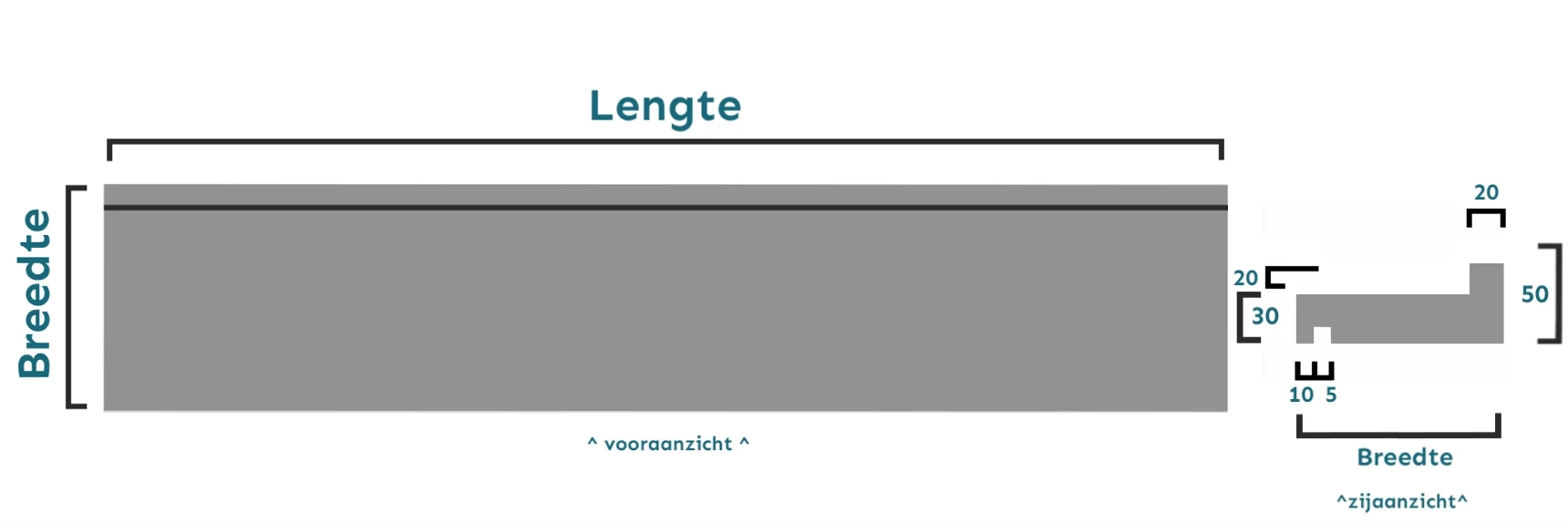 natuursteenshop Raamdorpel Hardsteen blauwgrijs 210 x 30 (135)