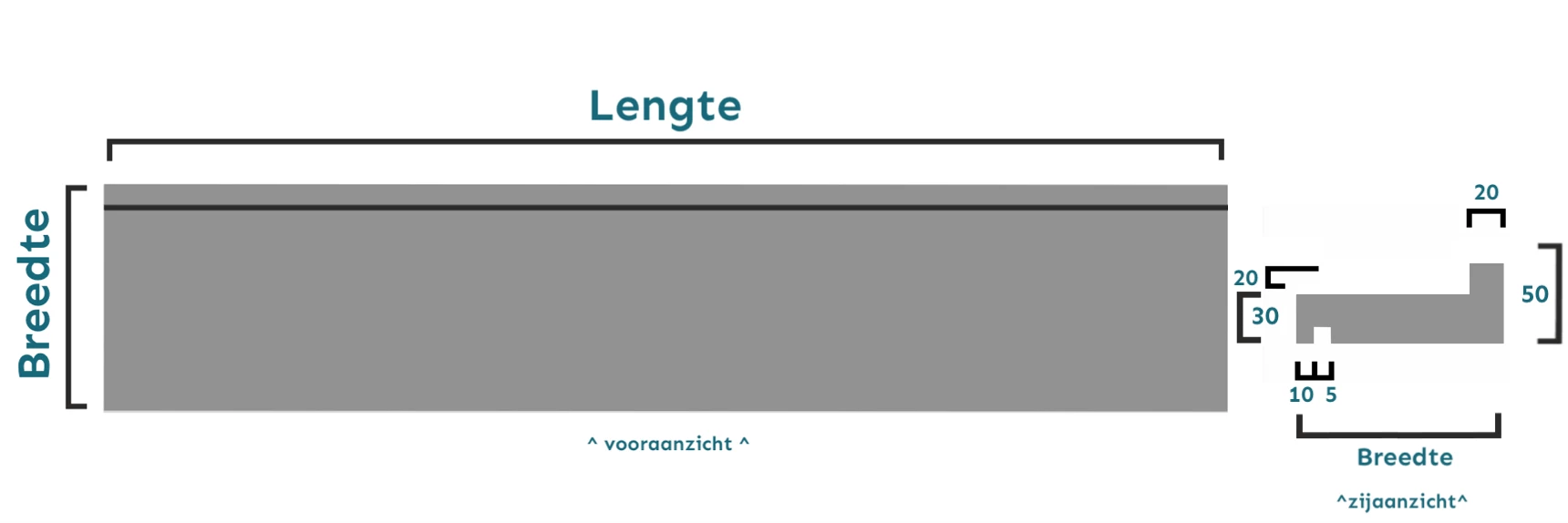 natuursteenshop Raamdorpel Hardsteen blauwgrijs 175 x 30 (30)