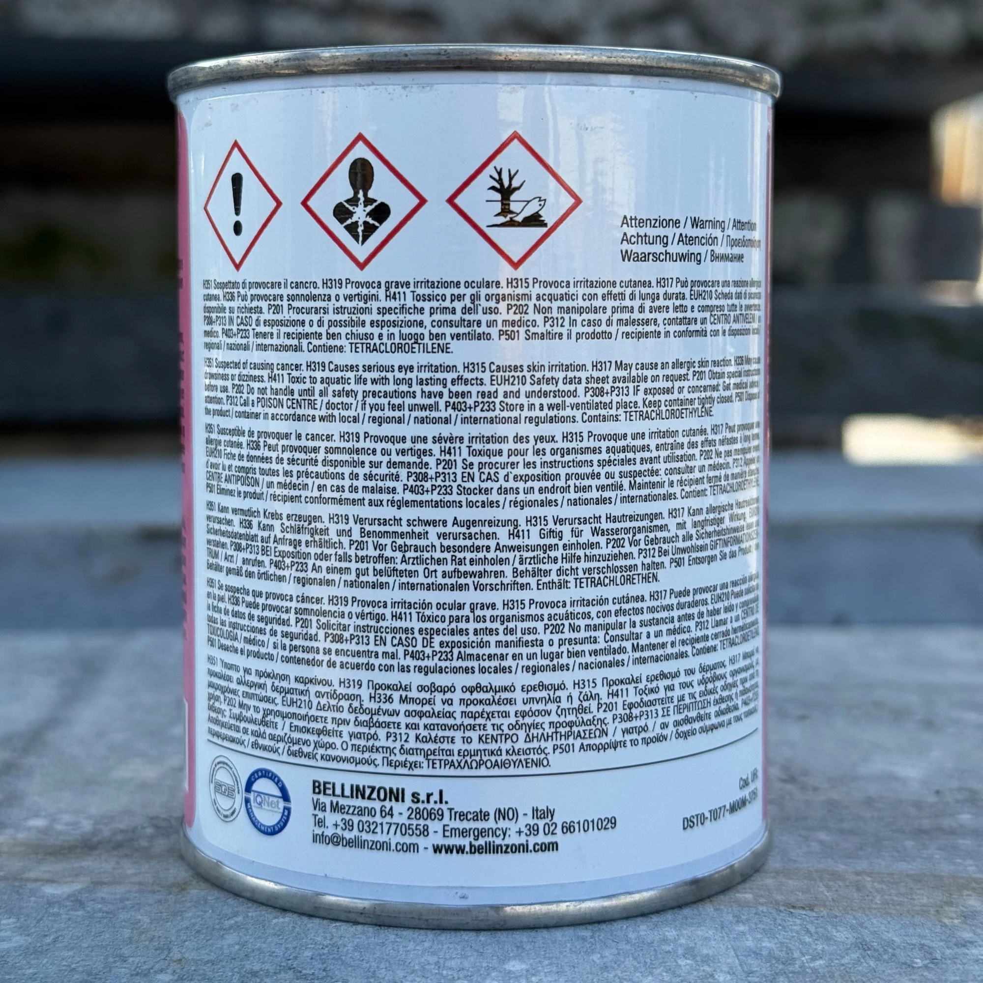 bellinzoni Bellinzoni was transparant - 250 ml (40)