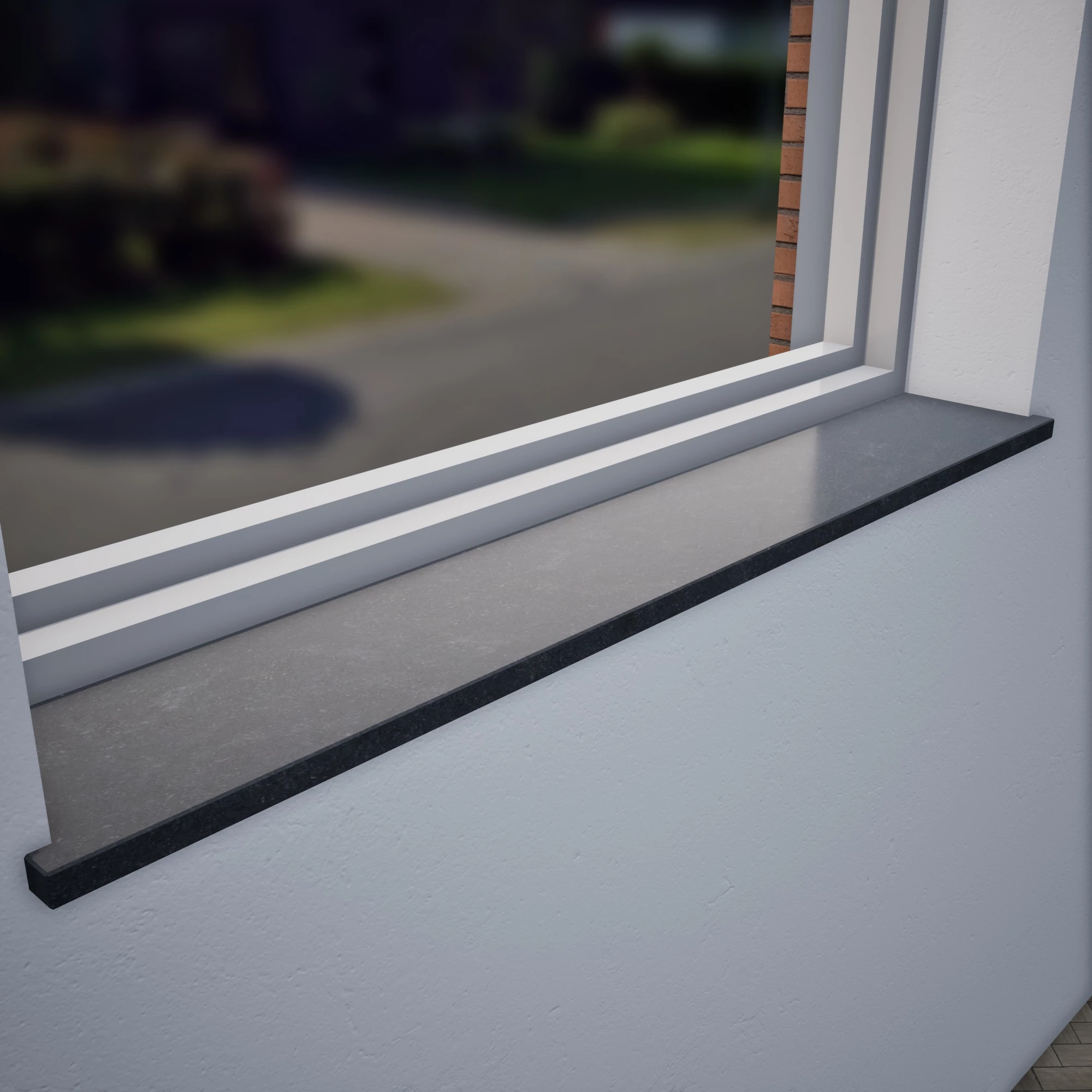 natuursteenshop Vensterbank Graniet Nero Gezoet  (6)