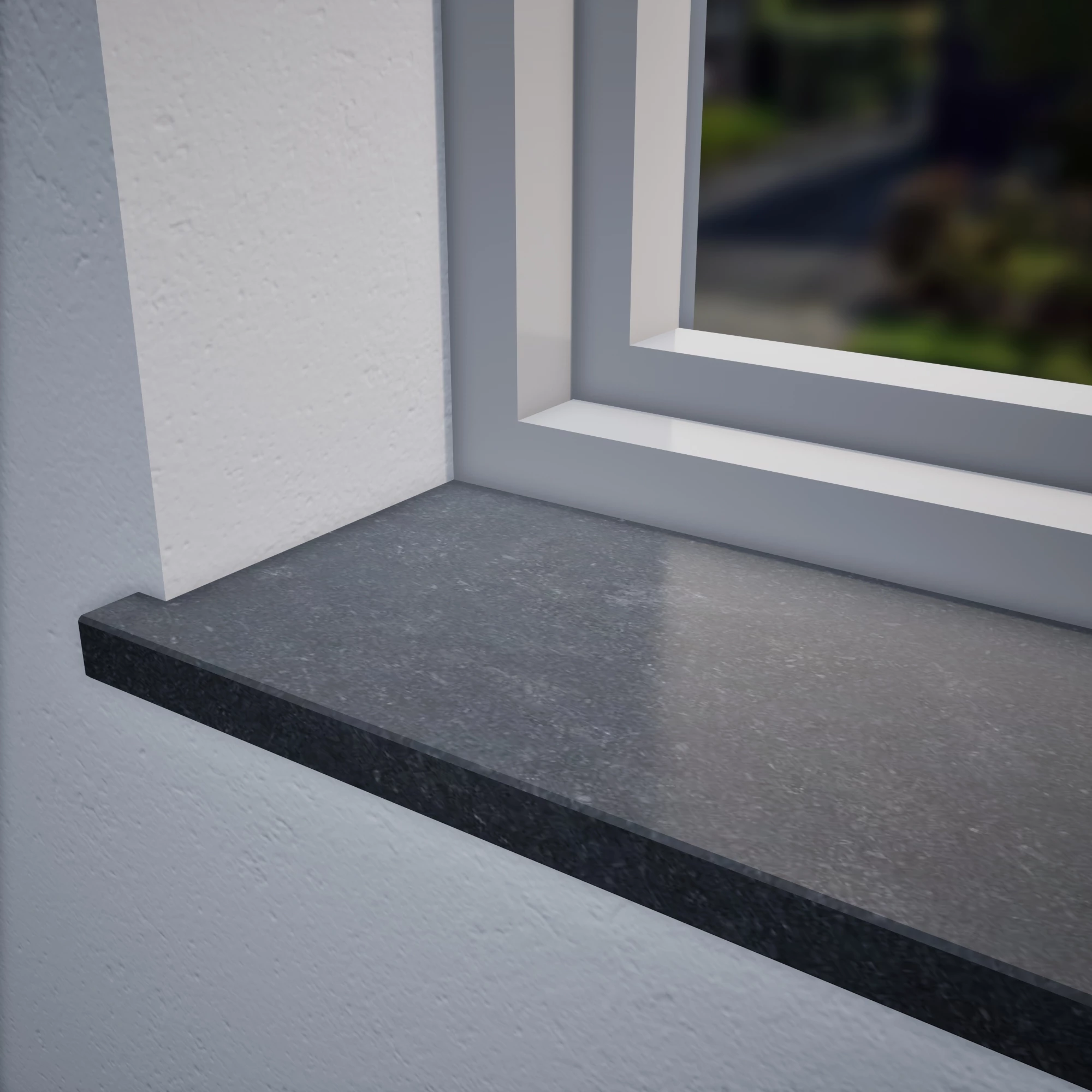 natuursteenshop Vensterbank Graniet Nero Gezoet  (6)